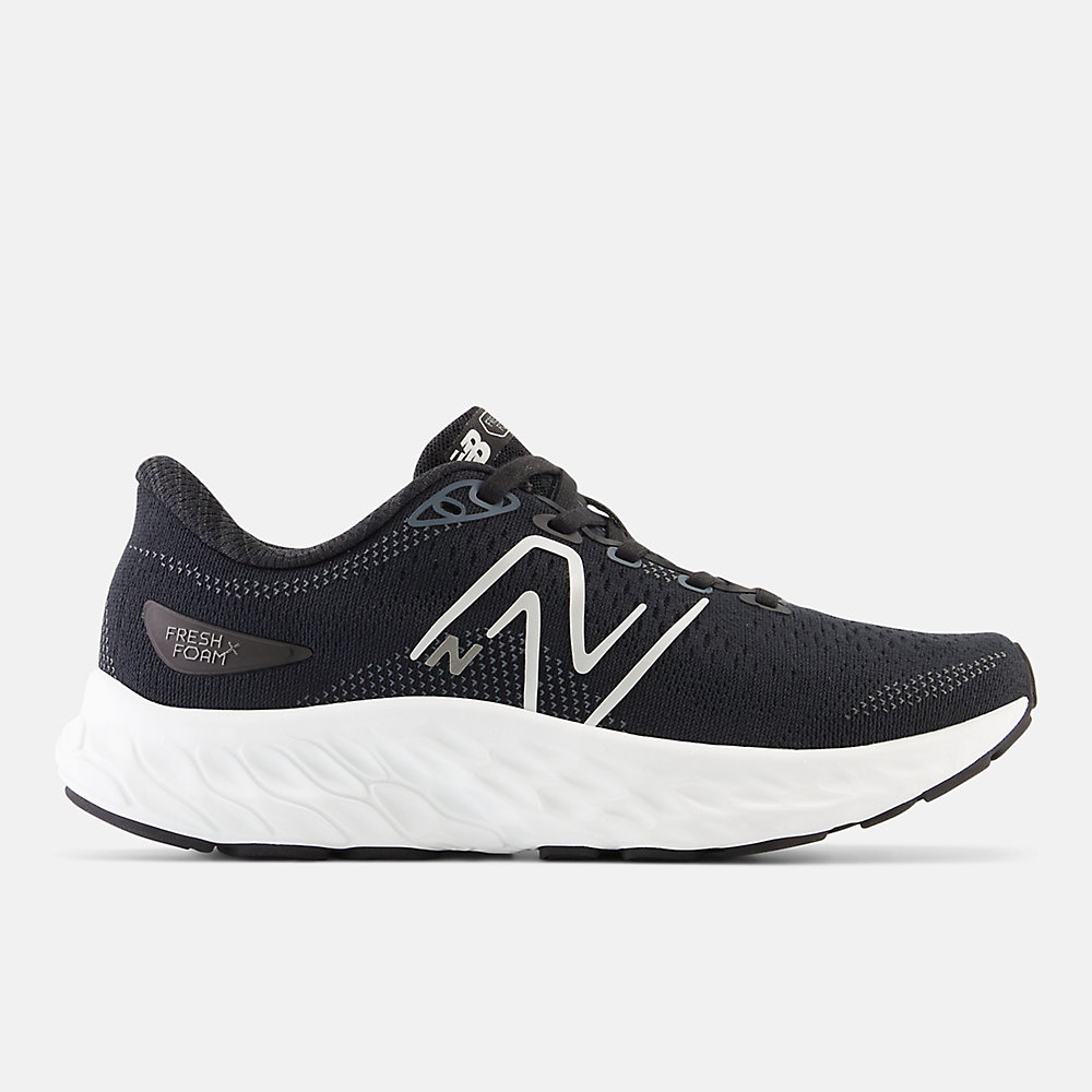 New Balance Fresh Foam X Evoz ST Shoes Black with Silver Metallic